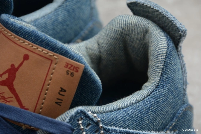 Levi's Denim Nike AO2571-401 Jordan x 4 Air 0713